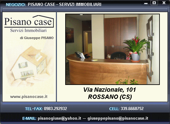 Pisano Case - Servizi Immobiliari - Rossano (CS)